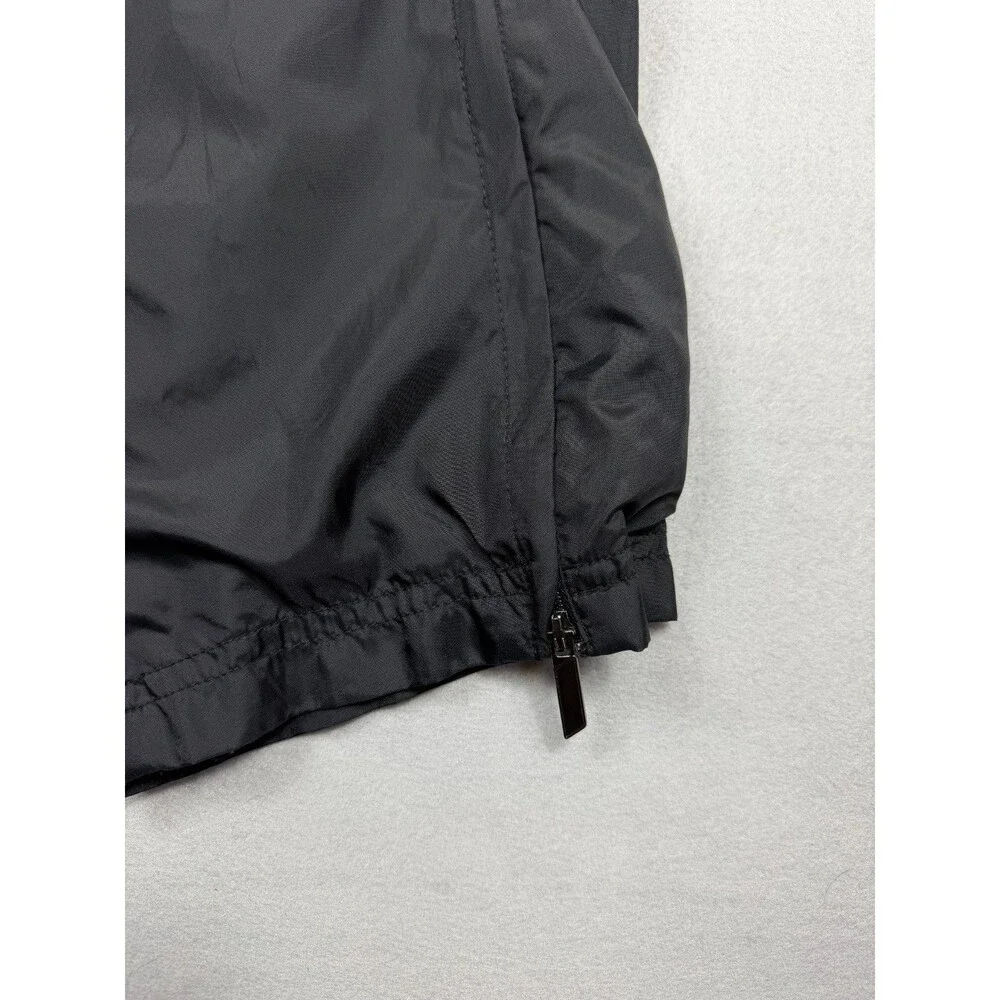 Vintage Reebok Men's Black Windbreaker Track Pants Size Small Zip Ankle Y2K